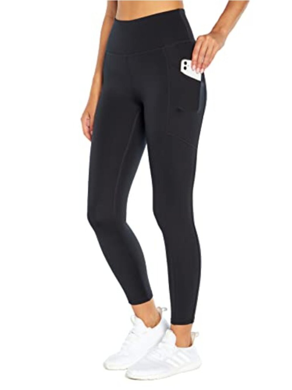 High Rise Ankle Leggings with Pockets, Slimming Compression
